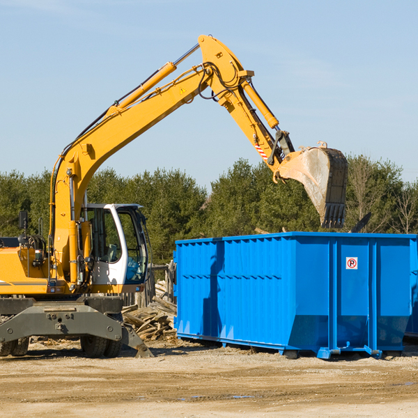 can i choose the location where the residential dumpster will be placed in Anchorville MI